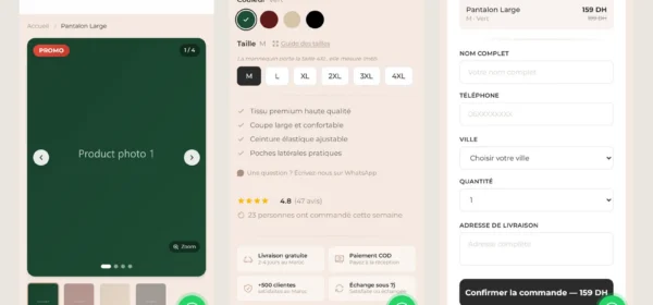 Cash on Delivery Landing Pages with Next.js: How I Built a Product Page System for a Fashion Brand