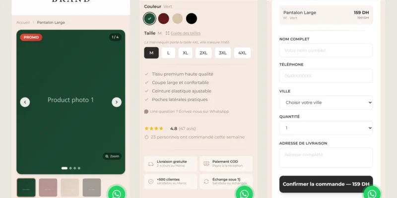 Cash on Delivery Landing Pages with Next.js: How I Built a Product Page System for a Fashion Brand